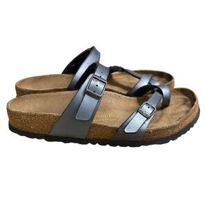 BIRKENSTOCK Leather Mayari Strappy Sandals in Black Size 9 -- SO COMFORTABLE!!!